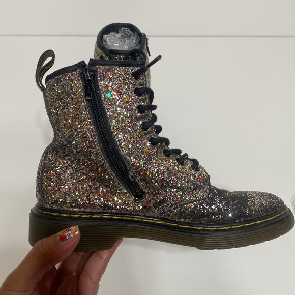 Dr. Martens 1460 Rainbow Glitter Boots - Picture 7 of 14